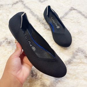 Rothy’s Black Flats Shoes Round Toe Size 8.5